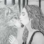 Le Baiser du loup dessin de DAM KAT