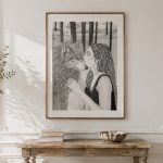 Le baiser du loup dessin de DAM KAT Artiste peintre