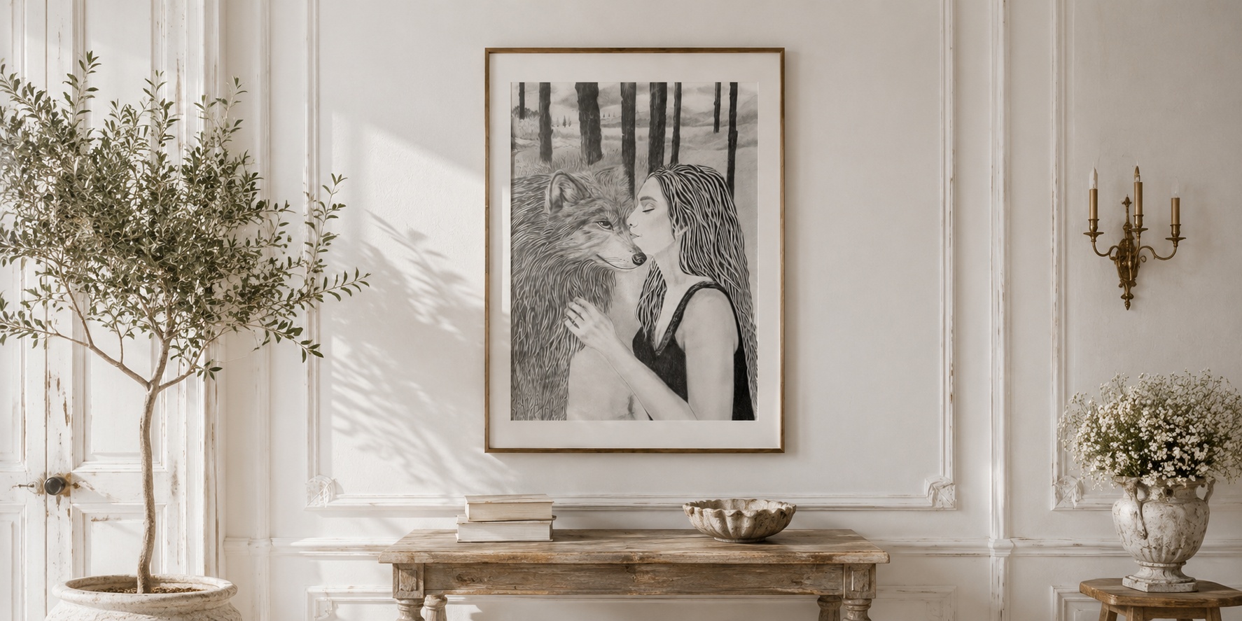 Le baiser — mise en situation