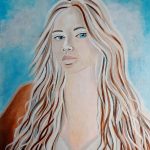 Solitude d'une âme éclairée peinture à l'huile DAM KAT