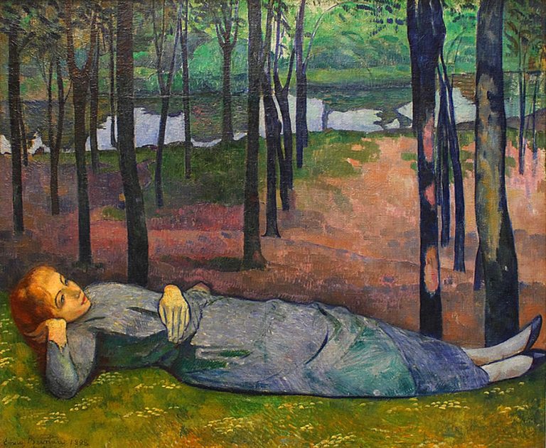 Plus de détails Madeleine au Bois d'Amour (1888), Paris, musée d'Orsay. Émile Bernard