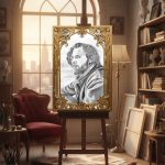 Responsable, il réfléchit, dessin de DAM KAT en noir et blanc