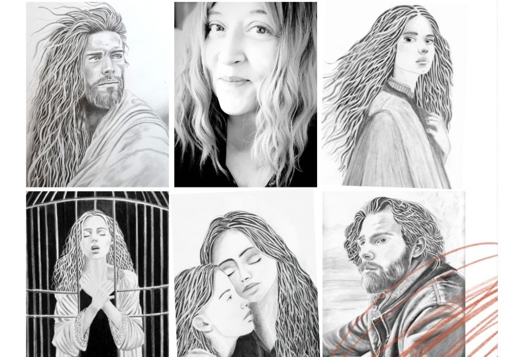 Image de l'Artbook de DAM KAT artiste peintre qui travaille en Bretagne, extraits de ces derniers dessins et peintures à l'huile réalisés dans son atelier, contacter l'Artiste