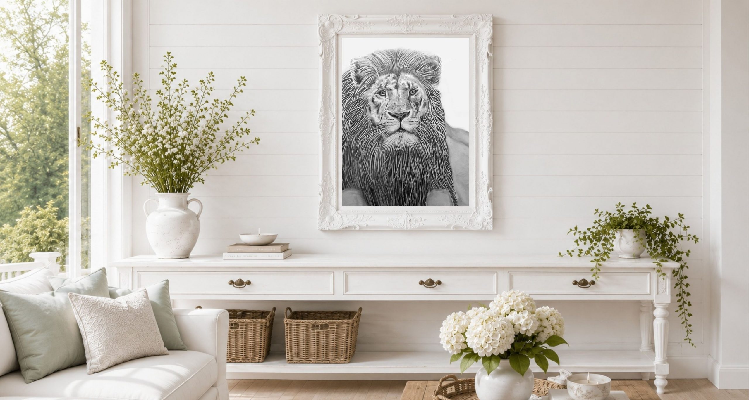 Le vieux lion — mise en situation