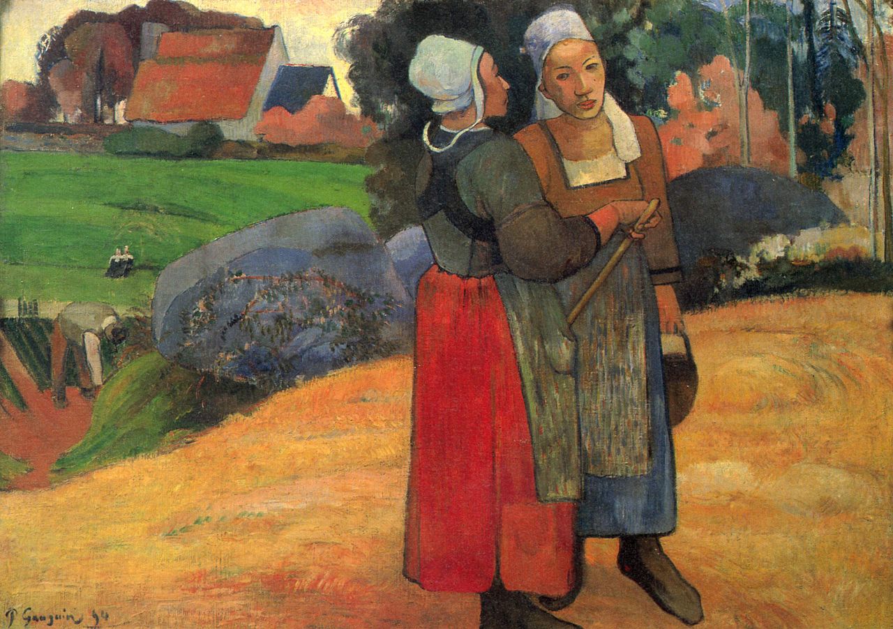 Les Bretonnes, peinture de Paul Gauguin représentant des femmes bretonnes, œuvre figurative de l’art moderne
