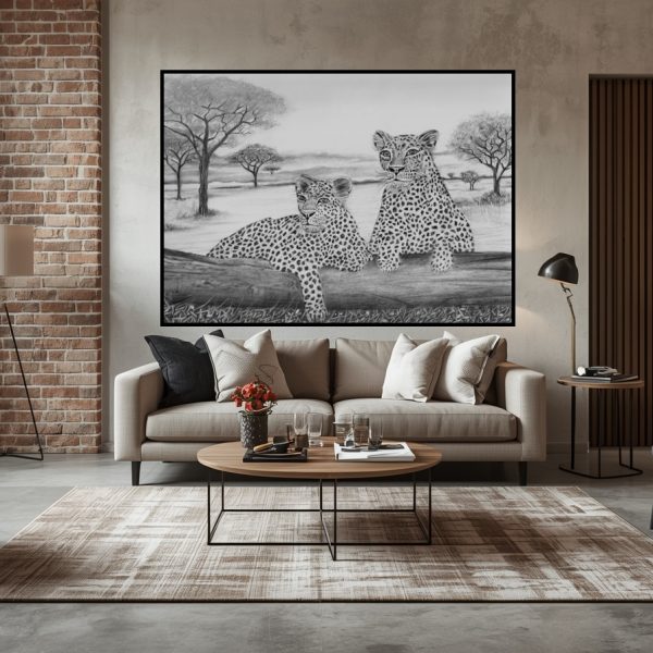 Regards sauvages : deux léopards au repos