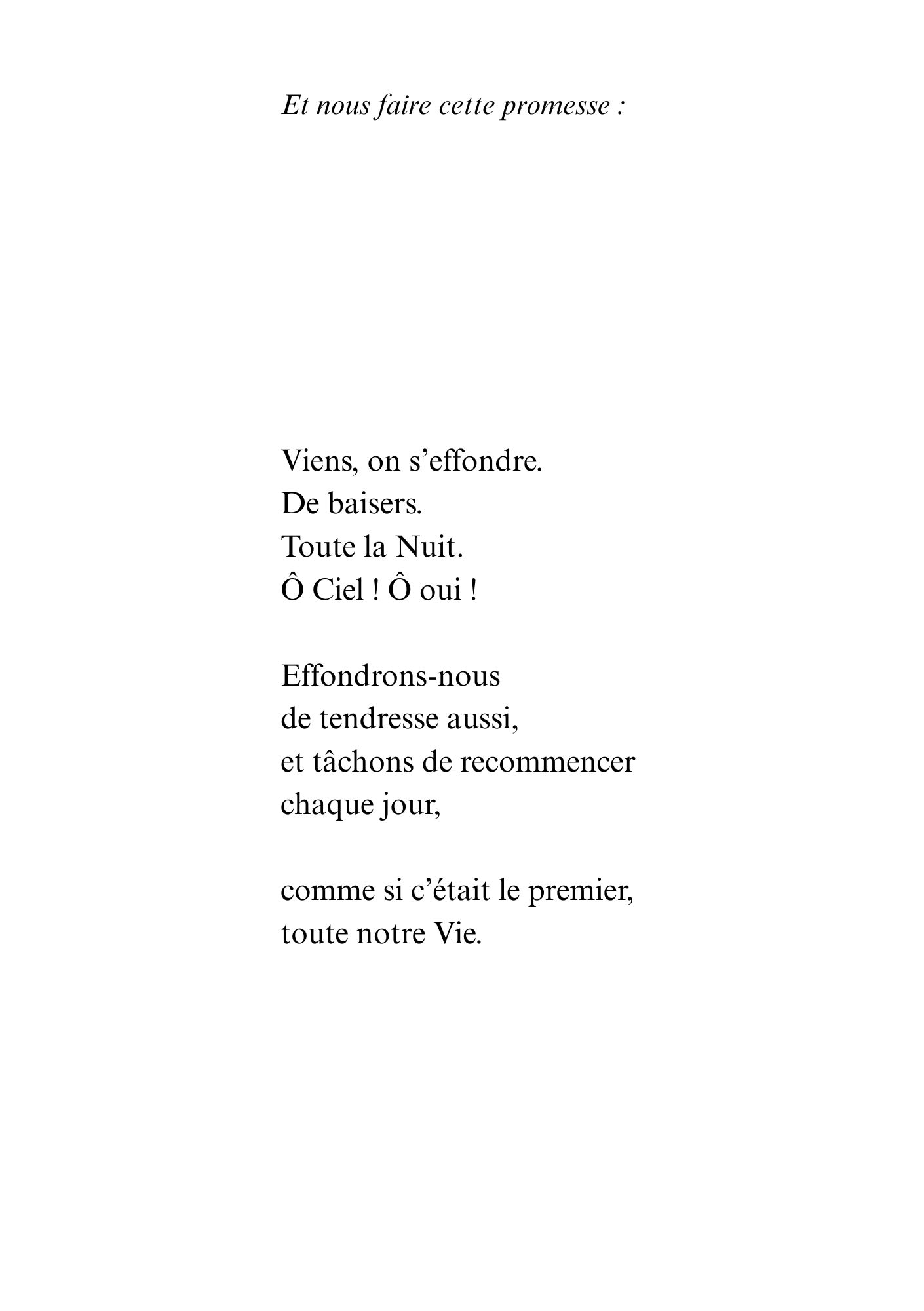 Extrait du livre de DAM KAT Lorsque l'Amour s'en va