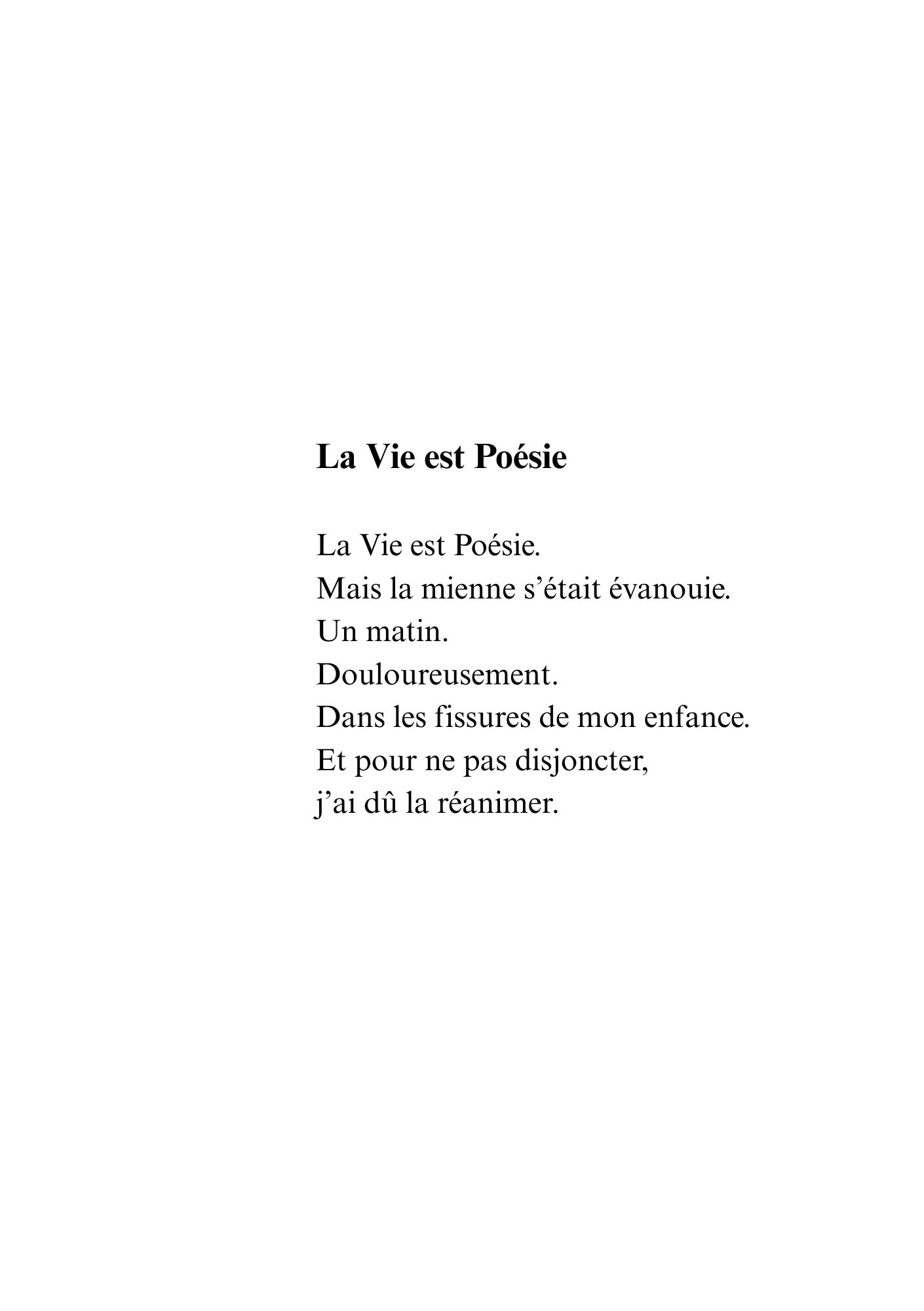 Extrait du livre de DAM KAT Lorsque l'Amour s'en va