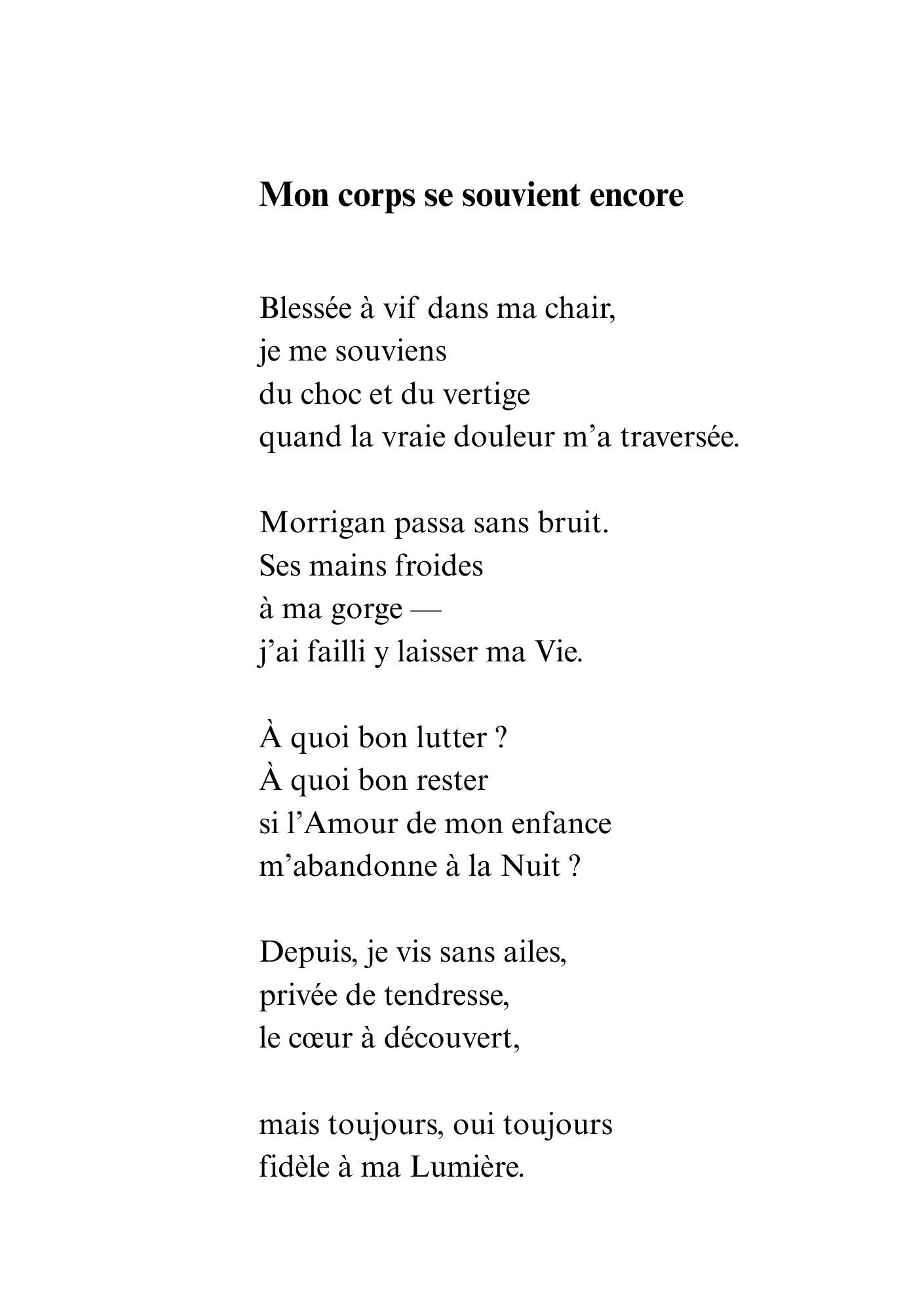 Extrait du livre de DAM KAT Lorsque l'Amour s'en va