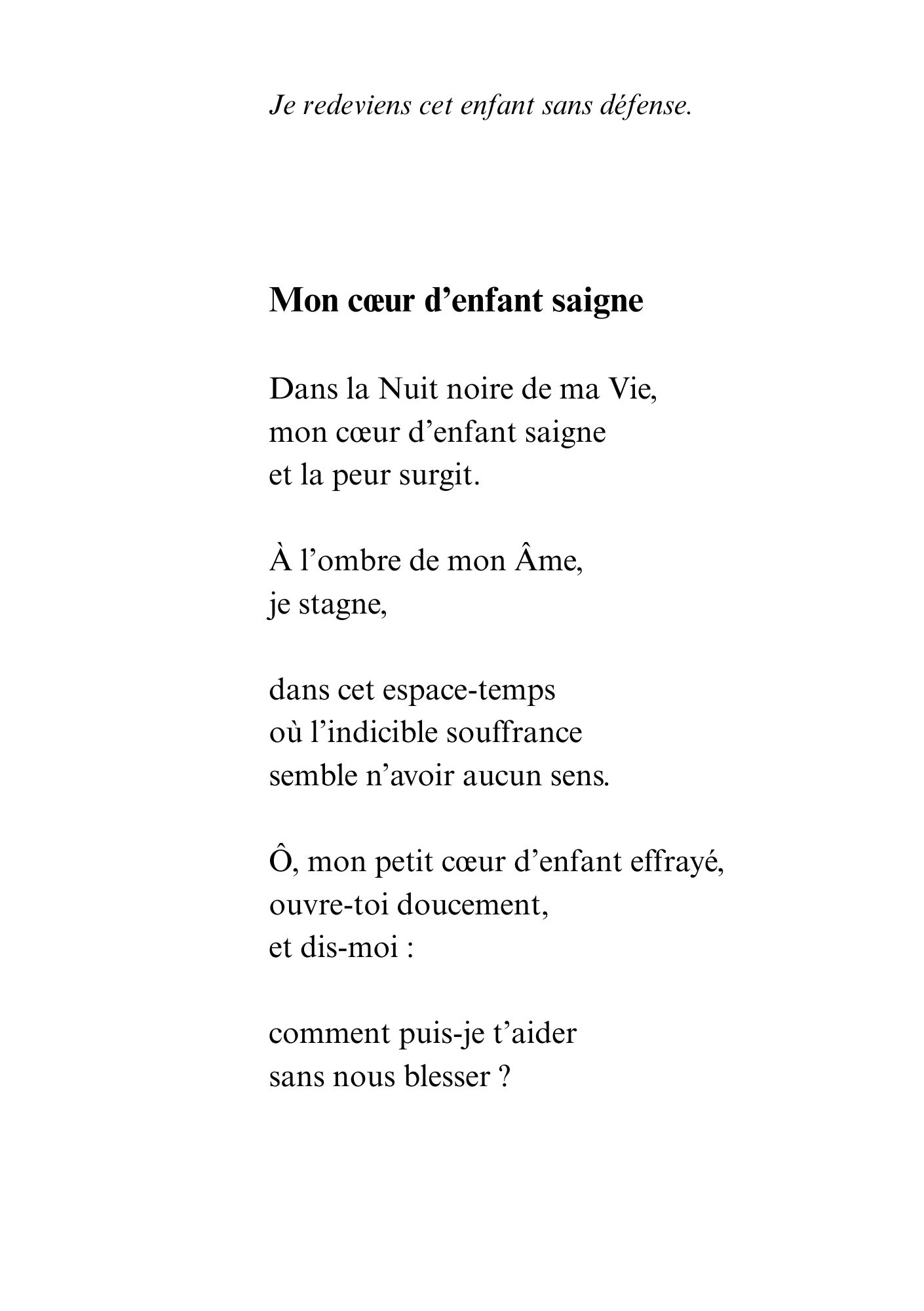 Extrait du livre de DAM KAT Lorsque l'Amour s'en va