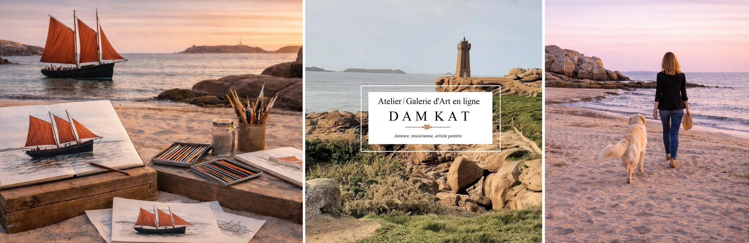 Atelier de Dessin et de Peinture avec DAM KAT Artiste Peintre à Trégastel 3