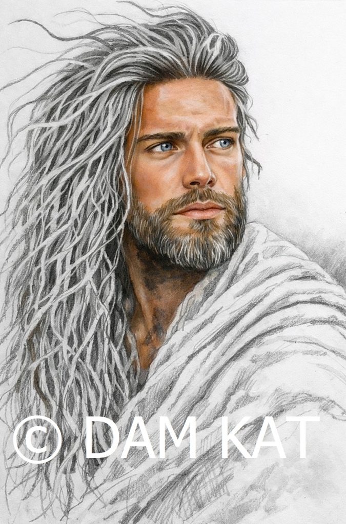 dessin étude pour peinture à l'huile DAM KAT Artiste Peintre