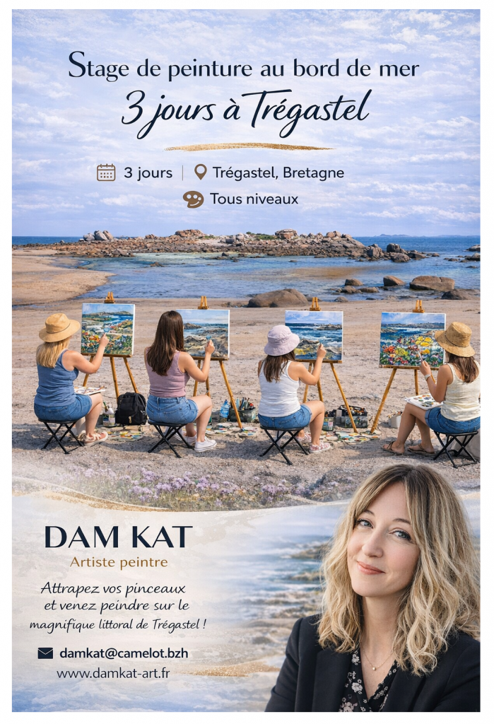 DAM KAT Stage dessin & peinture à Tregastel