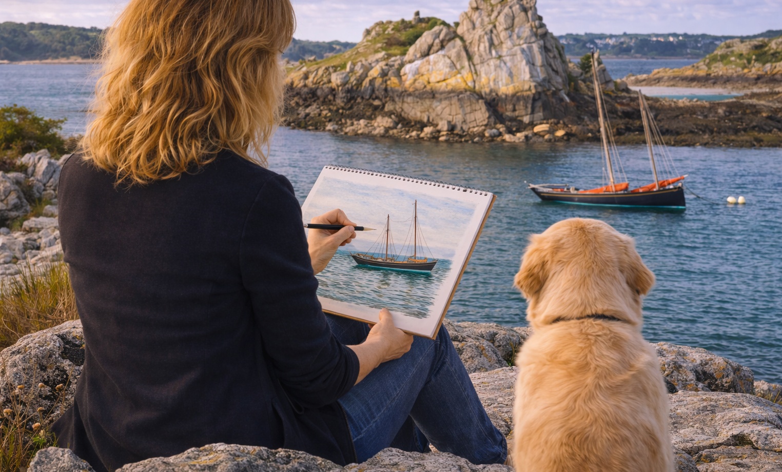 DAM KAT et MAYA à Bréhat 2025