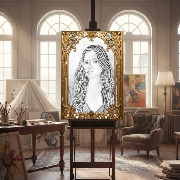 Dessin de DAM KAT dans son atelier 2025