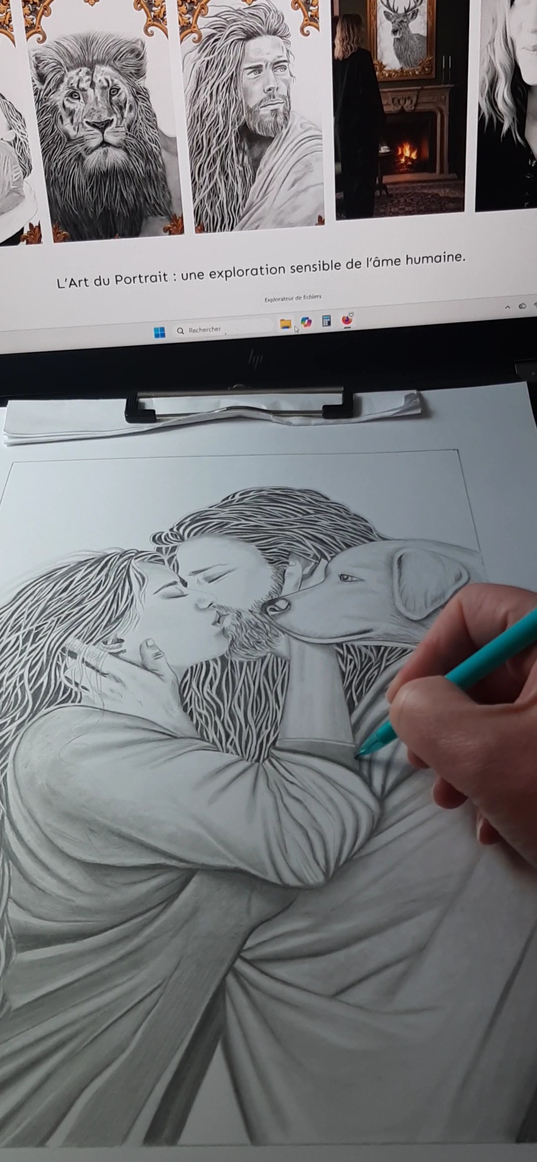 Le Baiser En direct du Studio d'Art de DAM KAT