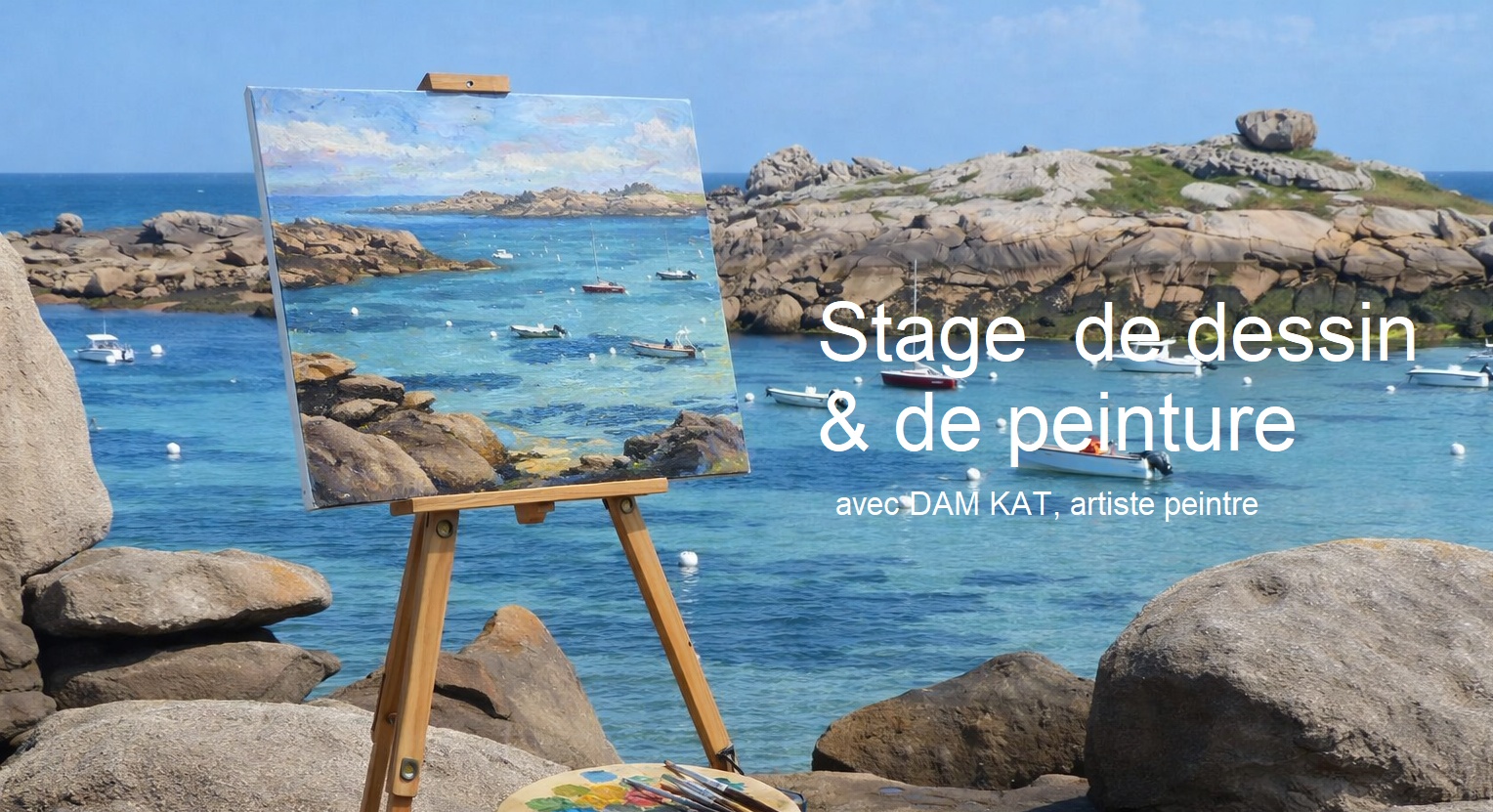 Stage avec DAM KAT Artiste peintre à TREGASTEL