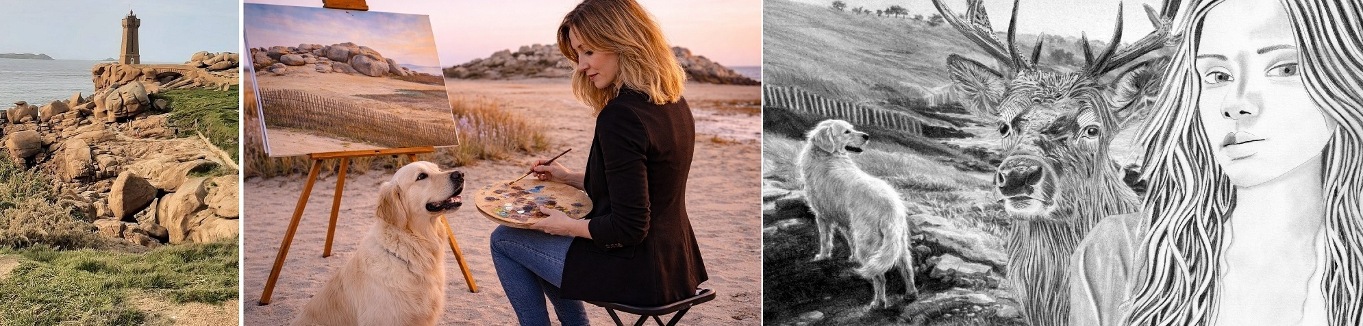 Stage de dessin et peinture à TREGASTEL 2026