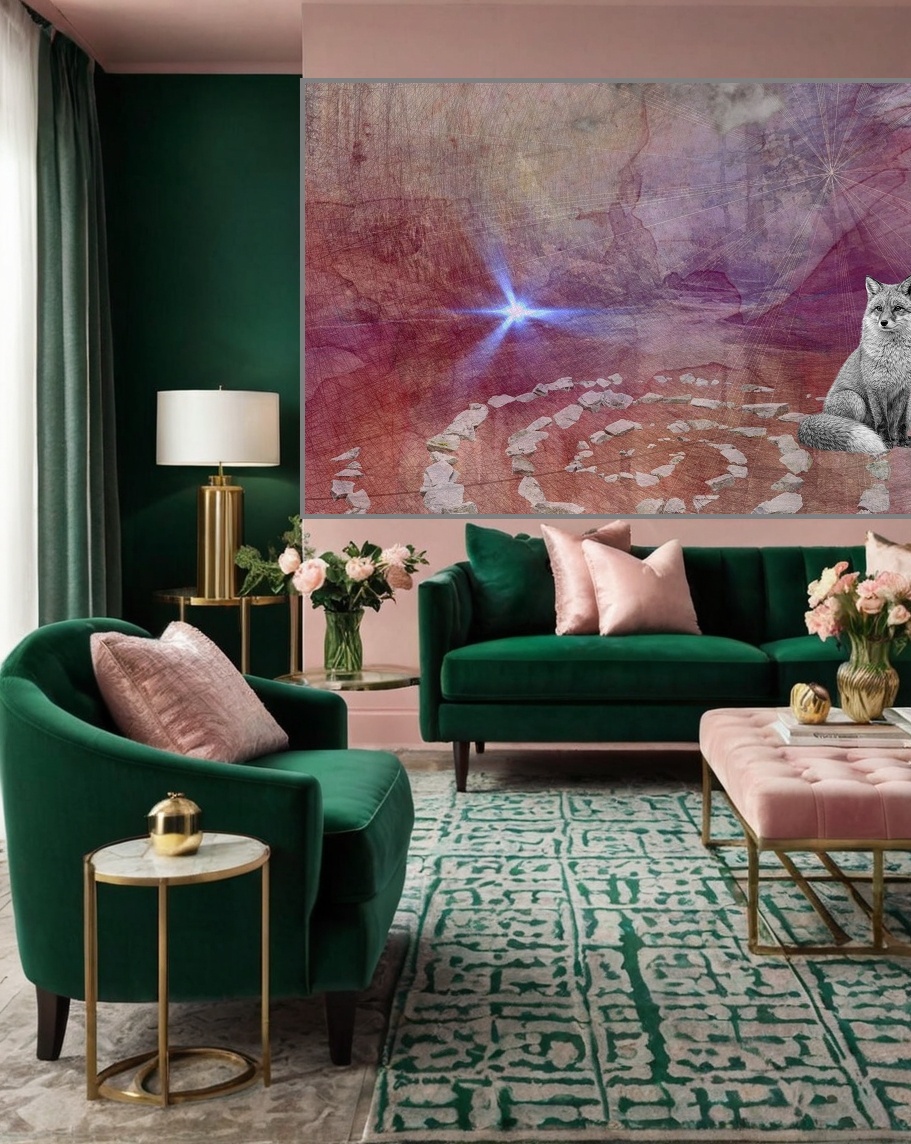 Le Murmure des pierres déco intérieure DAM KAT Artiste peintre Bretagne