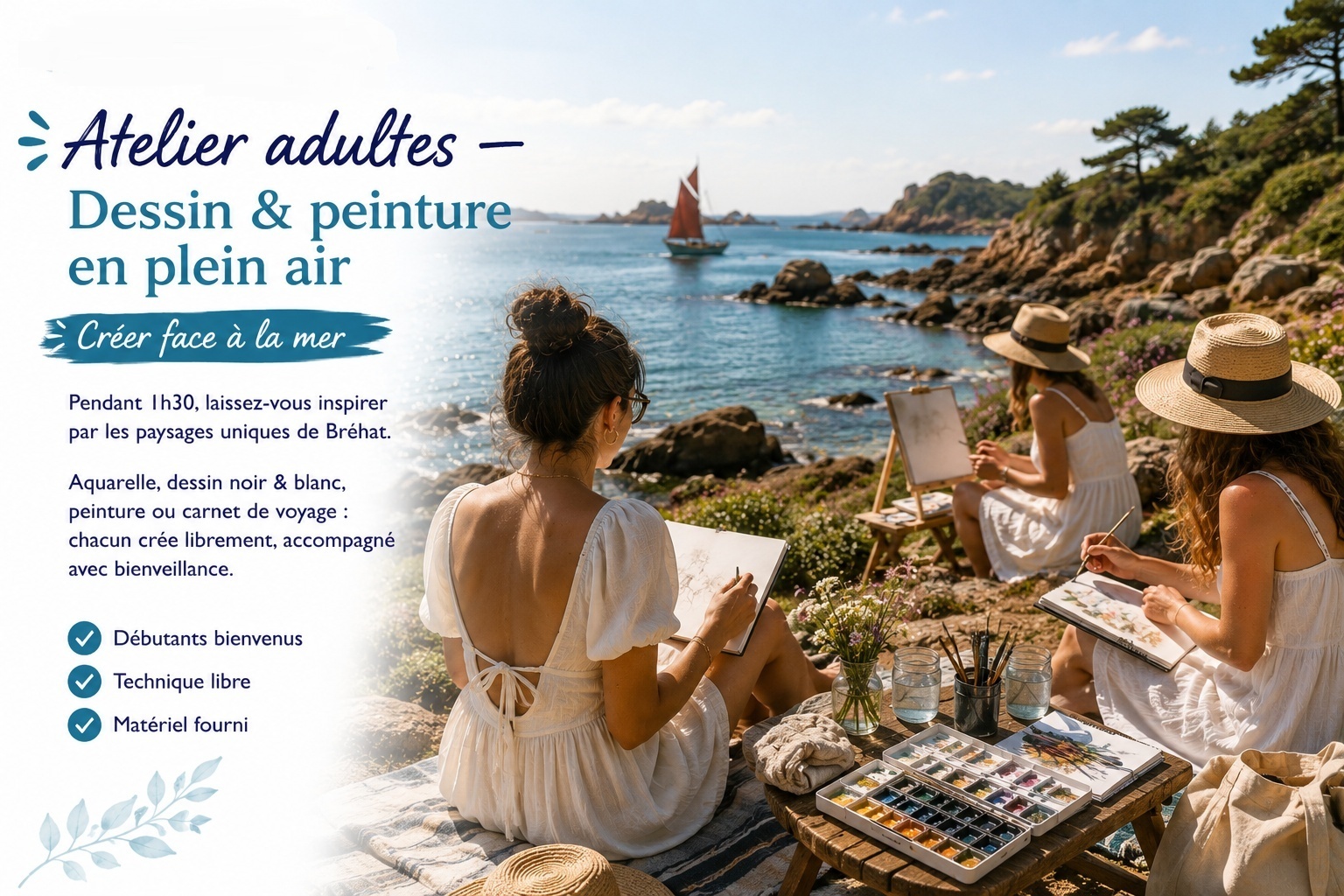 Atelier dessin peinture en plein air avec DAM KAT 2