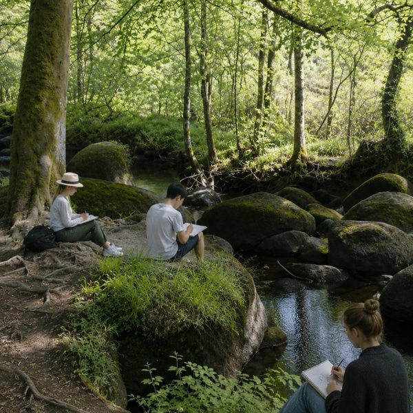 Dessin et Peinture à la foret de HUELGOAT
