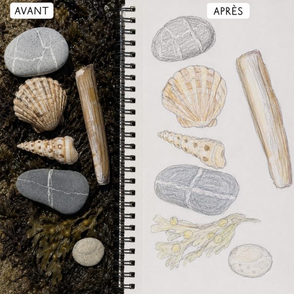 Atelier dessin enfants tregastel ploumanach lannion perros guirec brehat 26