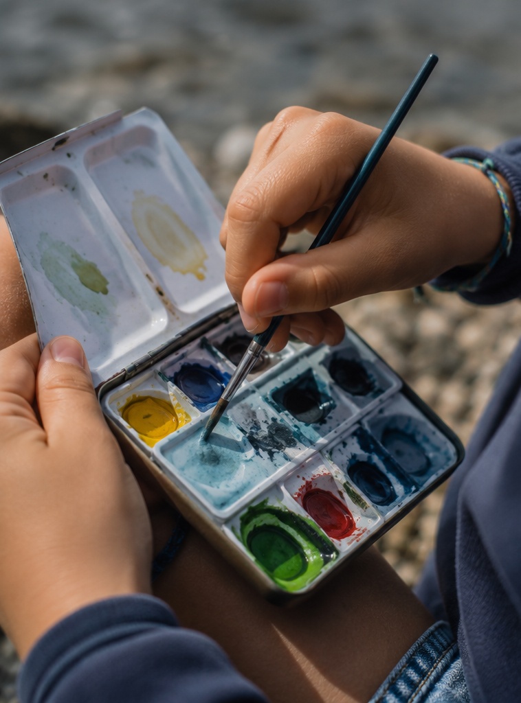 Atelier dessin peinture pour enfants tregastel ploumanach lannion perros guirec brehat10