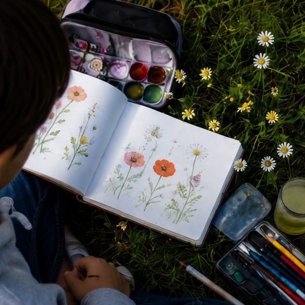 Atelier dessin peinture pour enfants tregastel ploumanach lannion perros guirec brehat8