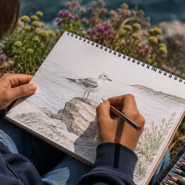 Atelier dessin peinture pour enfants tregastel ploumanach lannion perros guirec brehat9