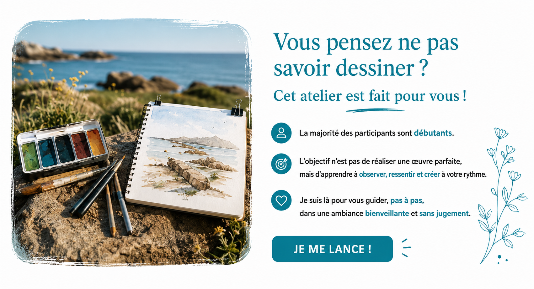 Ateliers en plein air avec DAM KAT en bretagne artiste peintre 22