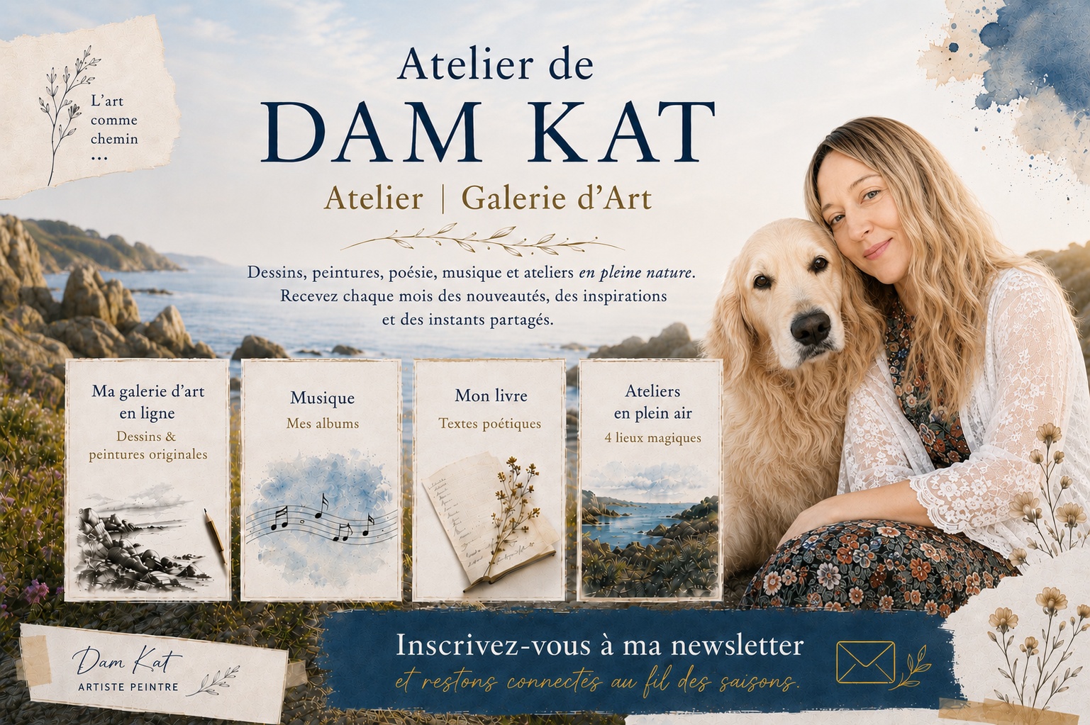 DAM KAT Artiste peintre auteure musicienne site internet