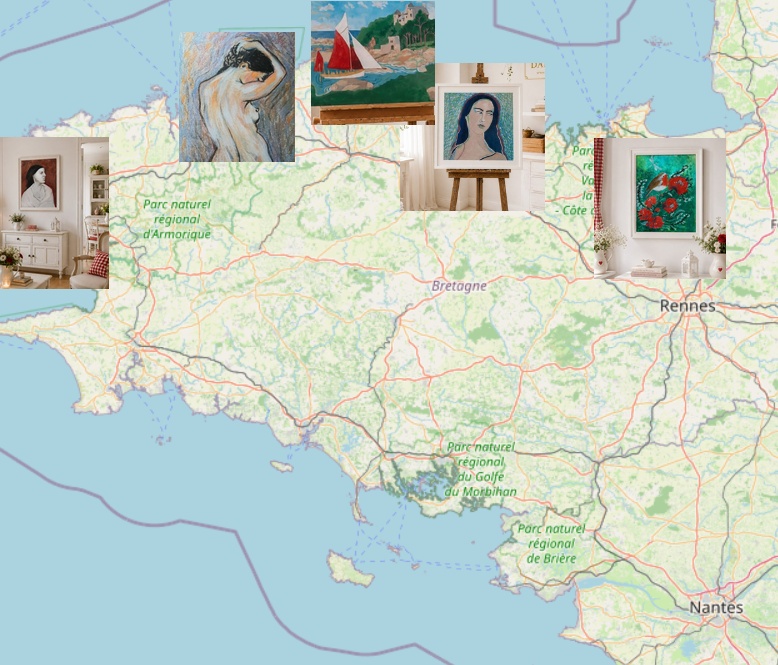 Carte de BRETAGNE Interactive