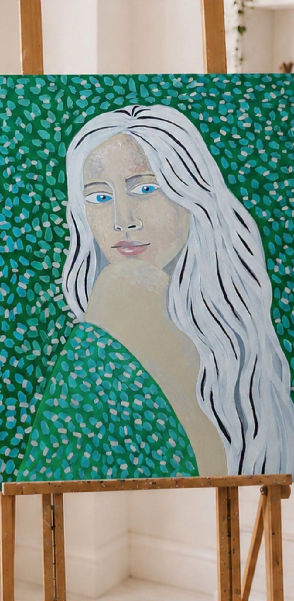 Nouveau portrait femme peinture DAM KAT bretagne