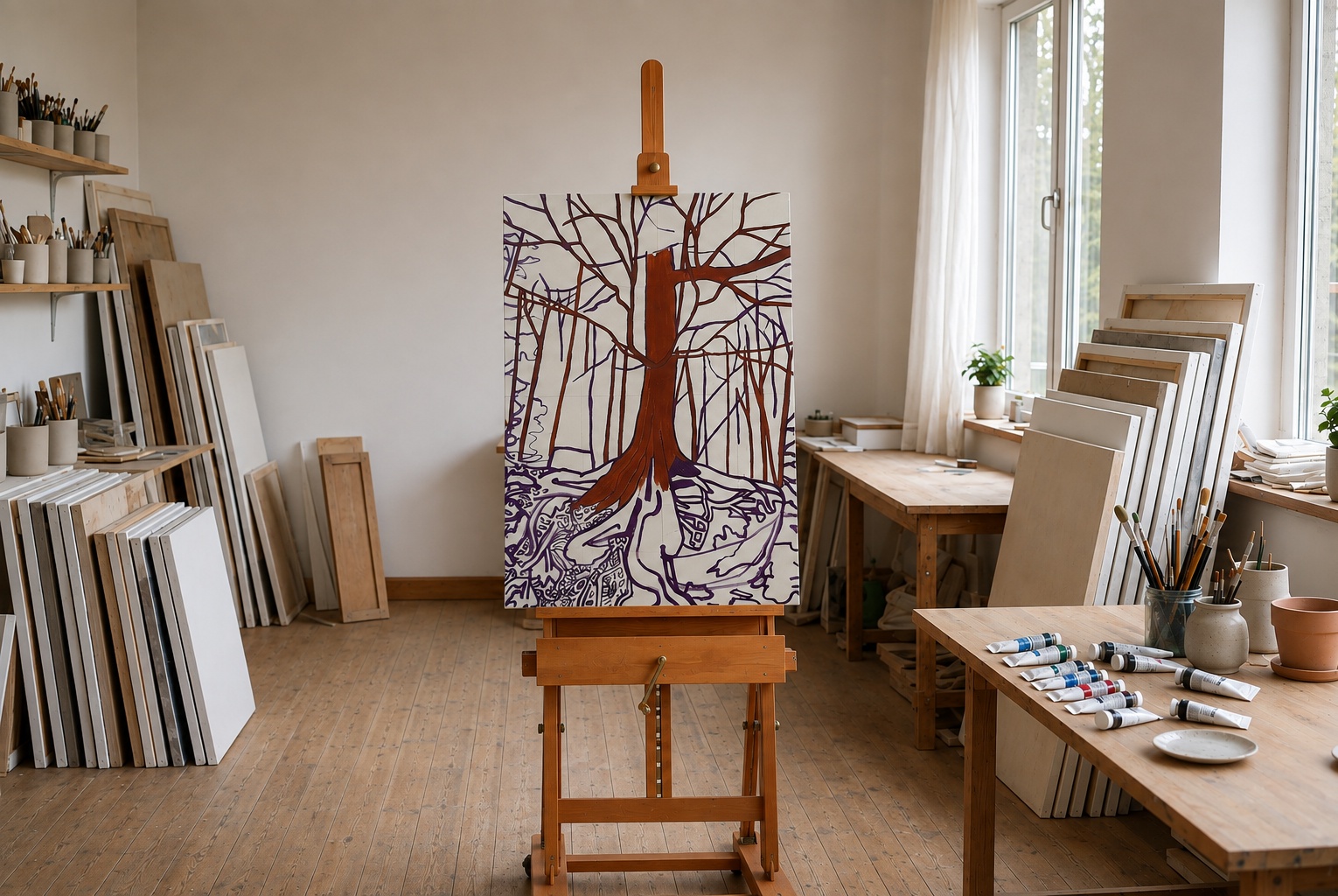 Nouveau tableau de la collection La Beauté du vivant par DAM KAT