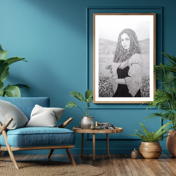 Jeune femme au Coquelicot_idée déco4