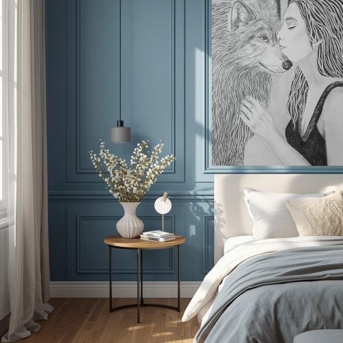 Le baiser dans la Chambre bleue